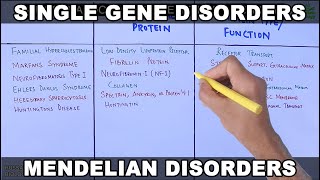 Single Gene Disorders  Mendelian Disorders [upl. by Naasah926]