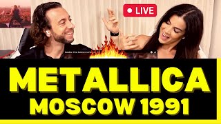 First Time Hearing Metallica Live Moscow 1991 Reaction  Enter Sandman  THE ENERGY WAS CRAZY [upl. by Eamon187]