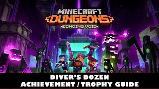 Minecraft Dungeons Echoing Void  Divers Dozen Achievement  Trophy Guide [upl. by Georgiana]