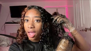 IMPULSIVELY DYEING MY HAIR JET BLACK [upl. by Farrel]