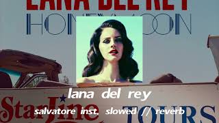 lana del rey  salvatore inst slowed  reverb [upl. by Nussbaum]