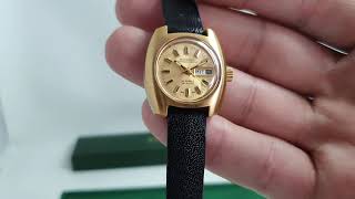 c1971 Mirexal SuperAutomatic Ladies NOS Swiss vintage watch with box [upl. by Pacifica]