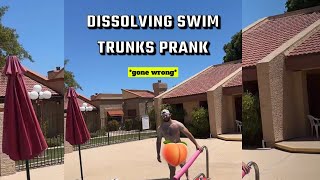 DISSOLVING Swim Trunk PRANK on Husband [upl. by Mona]