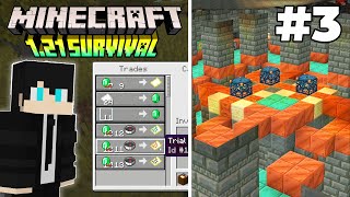 FINDING TRIAL CHAMBERS  Minecraft Survival Episode 3 [upl. by Aranat231]