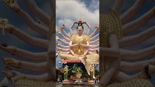 Thousand Hands Guan Yin Bodhisattva Statue Sitting on Lotus Thousandhand Kwan Yin Quan Yin [upl. by Macnamara]