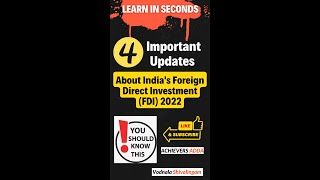 indias FDI 4 Most Important Updates worldinvestmentreport [upl. by Ennahtebazile]