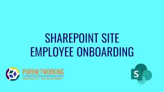 SharePoint Example Site  Employee Onboarding [upl. by Celia]