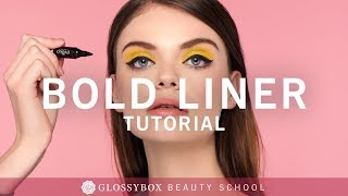 Tutorial  Dein Sixties Look mit dem Bold Eyeliner  GLOSSY Looks [upl. by Shoshana281]