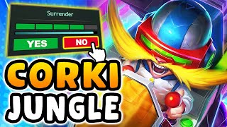 My teammates thought I was trolling by picking Corki Jungle so i carried the game [upl. by Nwahsad551]