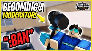 Becoming a Moderator on the BEST ERLC SERVER  Roblox ERLC [upl. by Irrot]