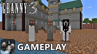 GRANNY 3 GAMEPLAY IN MINECRAFT [upl. by Jolie]