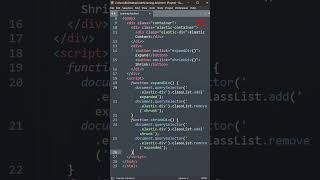 Elastic Div  HTML CSS JavaScript [upl. by Nitsua]