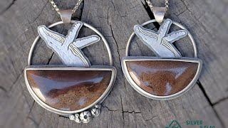 The creation of 2 amazing Fossil Whalebone Necklaces [upl. by Burkle]