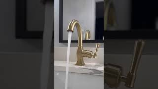 Lulani Aurora Champagne Gold 1 Handle Single Hole Brass Bathroom Faucet With Drain Assembly [upl. by Varini102]