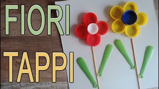 🏵🌸FIORI TAPPI bottiglia facili laboratorio bambini  Arte Green [upl. by Aehsrop]