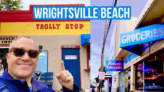 Wrightsville Beach Exploring Downtown  UPDATE Beach Nourishment Project [upl. by Rorke]