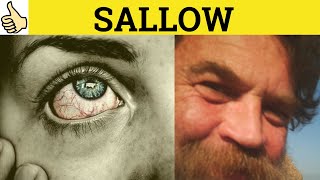 🔵 Sallow Means  Sallow Meaning  Sallow Examples  Sallow Defined  Sallow Definition [upl. by Bortz509]