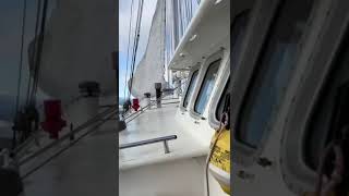 Setting a staysail [upl. by Parfitt]