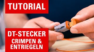 So könnt ihr DTStecker einfach entriegeln amp crimpen [upl. by Giah]