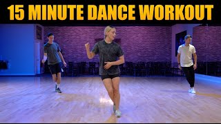 15 Minute Dance Workout  Cumbia Cha Cha Salsa Samba And American Rumba  Easy To Follow Along [upl. by Ynnattirb867]