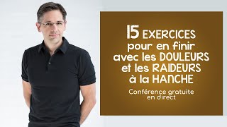 15 exercices EFFICACES pour la hanche et soulager  conférence en direct [upl. by Owena]