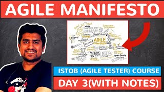 Agile Manifesto Explained  ISTQB Agile Tester Exam  Day 3 [upl. by Attirehs]