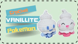 Vanillite Pokemon crochet keychain tutorial miniddugi crochet amigurumikeychain amigurumi [upl. by Haye]