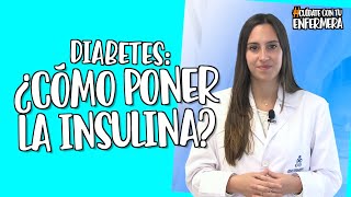 Diabetes cómo poner la insulina [upl. by Vizza]