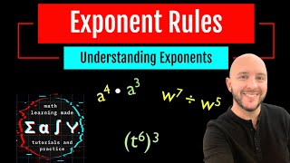 Simplifying the Exponent Rules [upl. by Naved756]