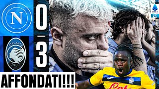 😓AFFONDATI NAPOLI 03 ATALANTA  LIVE REACTION NAPOLETANI AL MARADONA HD [upl. by Neva]