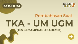 Pembahasan Soal UM UGM Tahun 2017  TKA Soshum  733  Nomor 63  Ekonomi Akuntansi perusahaan jasa [upl. by Fernas]