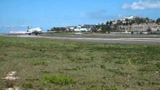 insel air landing  Sint Maarten view from the runway [upl. by Syst824]