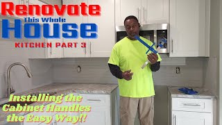 How to Install Kitchen Cabinet Handles and Drawer Pulls the Easy Way [upl. by Waldner]