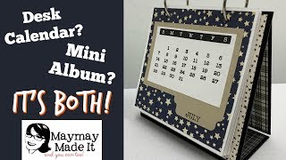 2019 Desk Calendar Turned Mini Album  Creating the Album [upl. by Schwarz70]