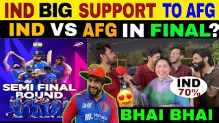 INDIA BIG SUPPORT TO AFG  INDIA VS AFG IN FINALS CRICKET HIGHLIGHTS  PUBLIC REACTION [upl. by Glanti]