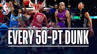 Every 50Point Dunk In NBA Dunk Contest History 19842019 [upl. by Jarek]