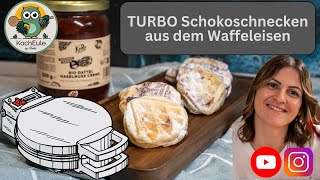 TURBO Schokoschnecke aus dem Waffeleisen  KoRo X 𝑲𝒐𝒄𝒉𝑬𝒖𝒍𝒆 [upl. by Trill]