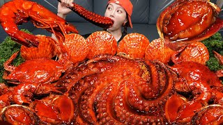 문어 🐙 해산물 가득 FLEX 해물찜 먹방 레시피 Octopus Seafood Boil Crab Abalone Scallops Recipe Mukbang ASMR Ssoyoung [upl. by Ecaroh]