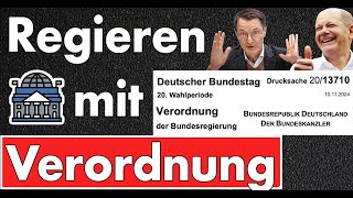 Regieren ohne Mehrheit Per Verordnung zur Beitragserhöhung in der Pflege Scholz am Ende der Macht [upl. by Derdle478]