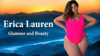 Erica Lauren Biography  Age Weight Height Lifestyle Net Worth  American Curvy Fashion Model [upl. by Marih78]