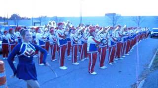 Berea High School Majorette performs while the marching band plays Beautiful Ohio [upl. by Pirozzo72]