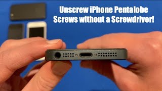 How to Unscrew iPhone Pentalobe Screws without a Screwdriver [upl. by Bernie201]