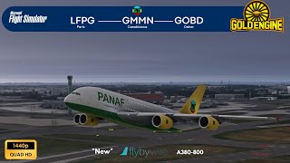 MSFS2020 LIVEParis ✈ Casablanca ✈ DakarFlyBywire A380Panafrican OPSVirtual  IVAO  New VRAAS [upl. by Immot]