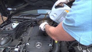 How to Service a Mercedes Benz C Class C180 W204 Year 2012 [upl. by Cristobal]