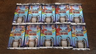 MATCH ATTAX CHAMPIONS LEAGUE 201718 10 Pack Opening  First Look [upl. by Zetrauq]