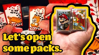 Nintendo Hanafuda Playing Cards Deck Review  Lets open some packs [upl. by Eenor]