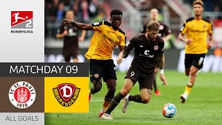 Burgstaller amp Co Move Top of the Table  St Pauli  Dresden 30  All Goals  MD 9 – Bundesliga 2 [upl. by Francesca]