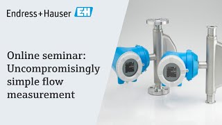 Proline 10  Uncompromisingly simple flow measurement  Online seminar [upl. by Lusa487]