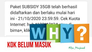 Kenapa bantuan pulsa kuota internet belum masuk [upl. by Carlstrom307]