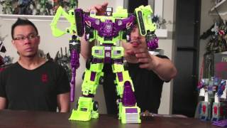 Combiners Wars Devastator Kitbash G1 and G2 Menasor Comparison  A3U Review S7 E4 [upl. by Ainecey]